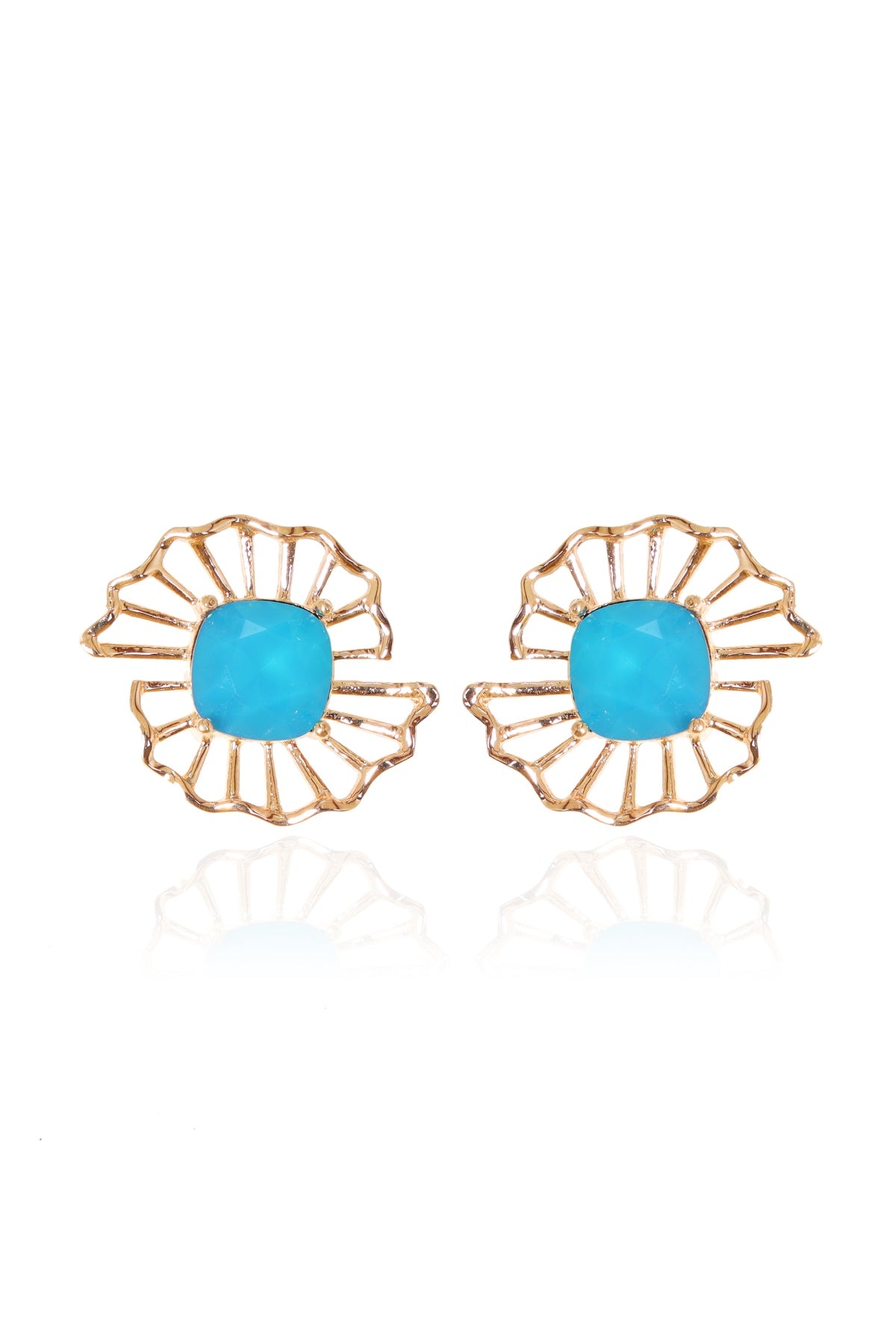 Buy Cushion Crystal Studs For Women Online at ScrollnShops